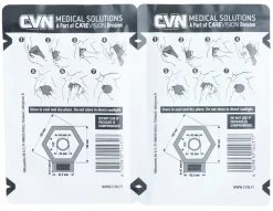 CVN Hexagon Chest Seal venttiilillinen ilmarintasidos, 2-Pack