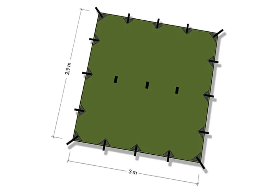 DD Hammocks SuperLight Tarp laavukangas