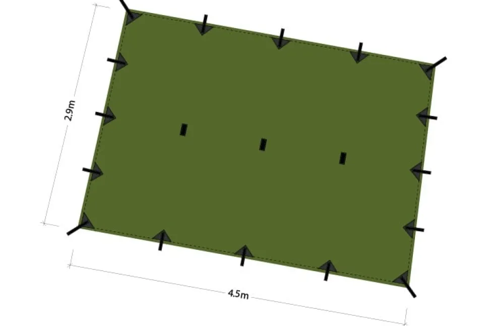 DD Hammocks SuperLight Tarp laavukangas