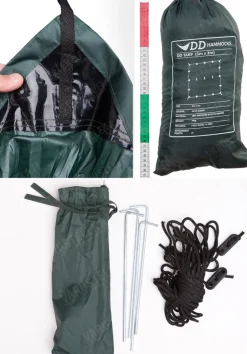 DD Hammocks 3x3 Tarp laavukangas, oliivinvihreä