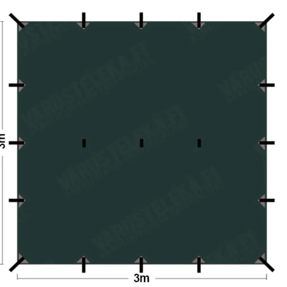 DD Hammocks 3x3 Tarp laavukangas, DD Multicam