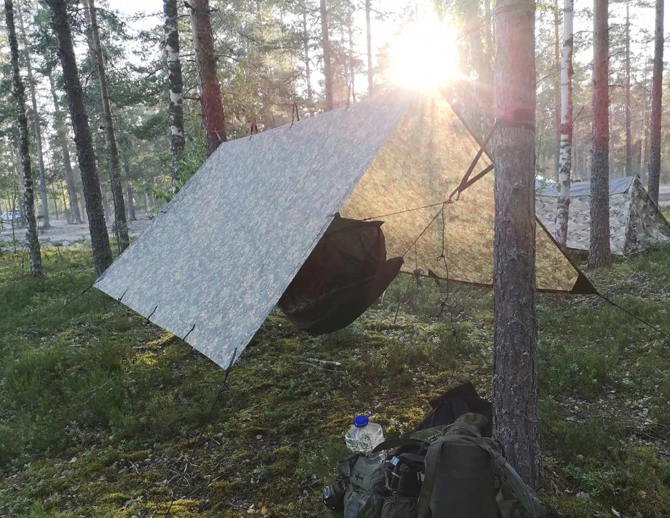 DD Hammocks 3x3 Tarp laavukangas, DD Multicam
