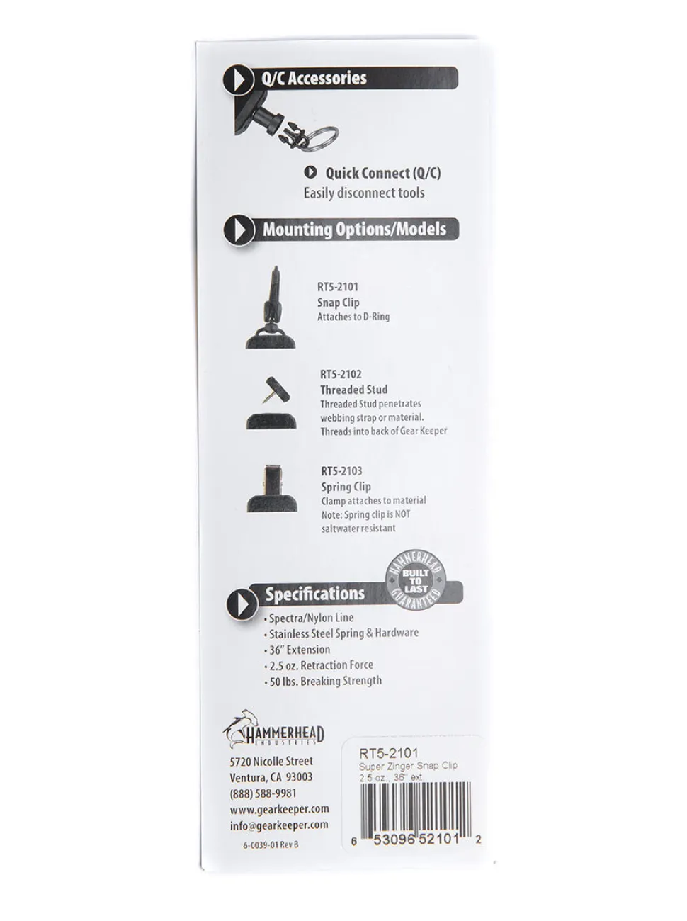 Gear Keeper RT5-2101 Micro avainhihna (70 g)