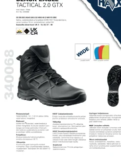 Haix Black Eagle Tactical 2.0 GTX Mid Wide