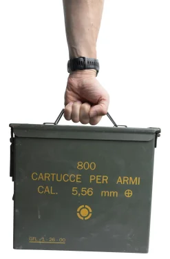 Italialainen korkeampi ammuslaatikko, 5.56 mm, ylijäämä