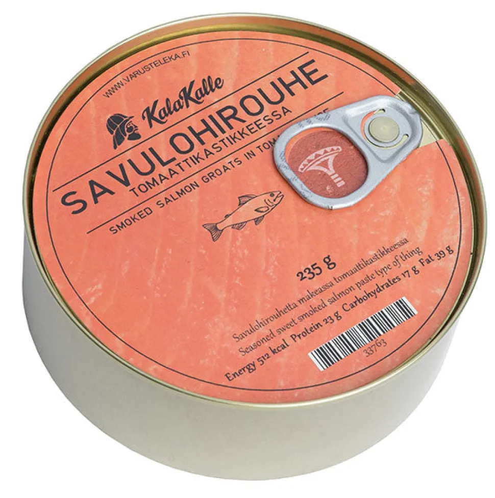 Kalakalle Savulohirouhe tomaattikastikkeessa, 235 g säilyke
