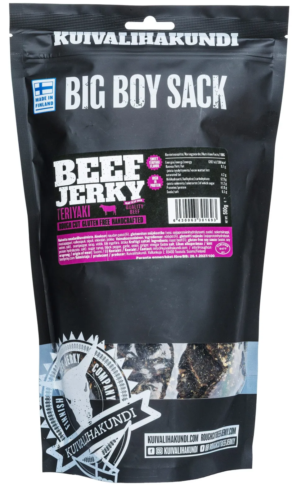 Kuivalihakundi Beef Jerky kuivaliha, 500 g