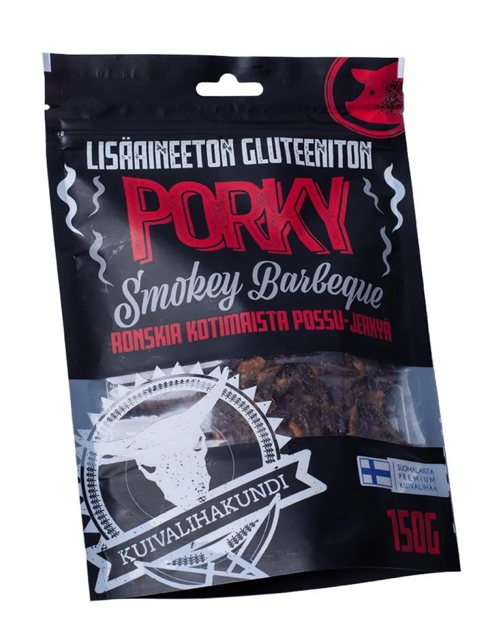 Kuivalihakundi Greasy Pork Jerky Smokey BBQ kuivaliha