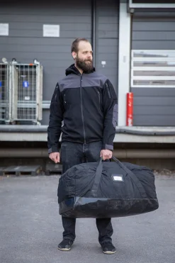 Ranskalainen keikkalaukku, 115 l, musta, ylijäämä