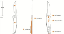 Ruike P108 taittoveitsi