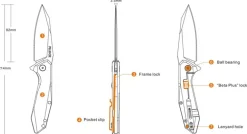 Ruike P135 taittoveitsi