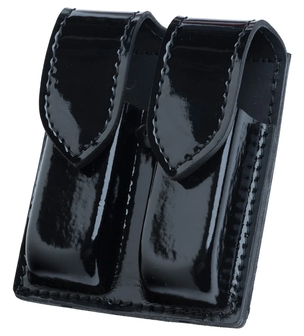 Safariland 77 pistoolin tuplalipastasku, koko 4, High Gloss Black, uudenveroinen