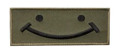 Savotta Happy -kangasmerkki, kenttävärinen, velcro