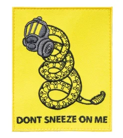 Varusteleka Don't Sneeze on Me moraalimerkki