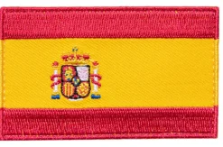 Varusteleka Espanjan hihalippu, 77 x 47 mm