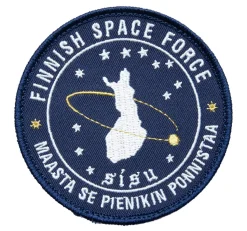 Varusteleka Finnish Space Force moraalimerkki, 90 mm