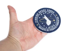 Varusteleka Finnish Space Force moraalimerkki, 90 mm