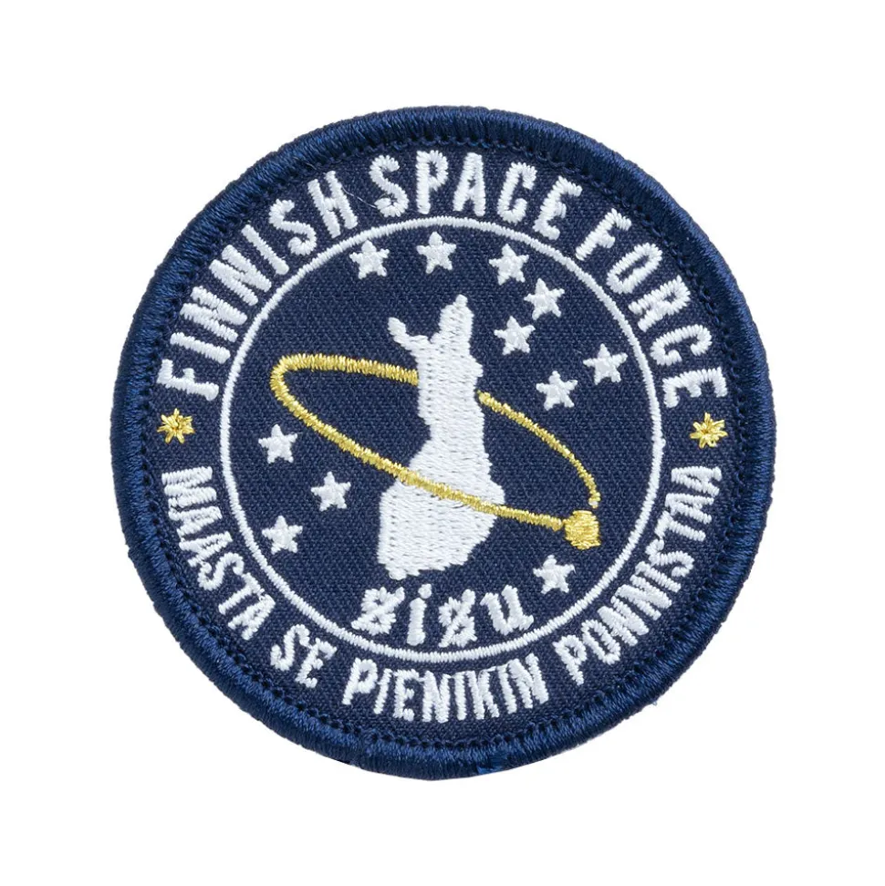 Varusteleka Finnish Space Force moraalimerkki, 65 mm