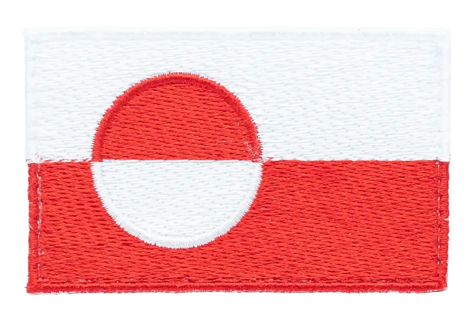 Varusteleka Grönlannin hihalippu, 77 x 48 mm