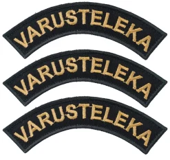 Varusteleka Kaarimerkki omalla tekstillä, 3-Pack