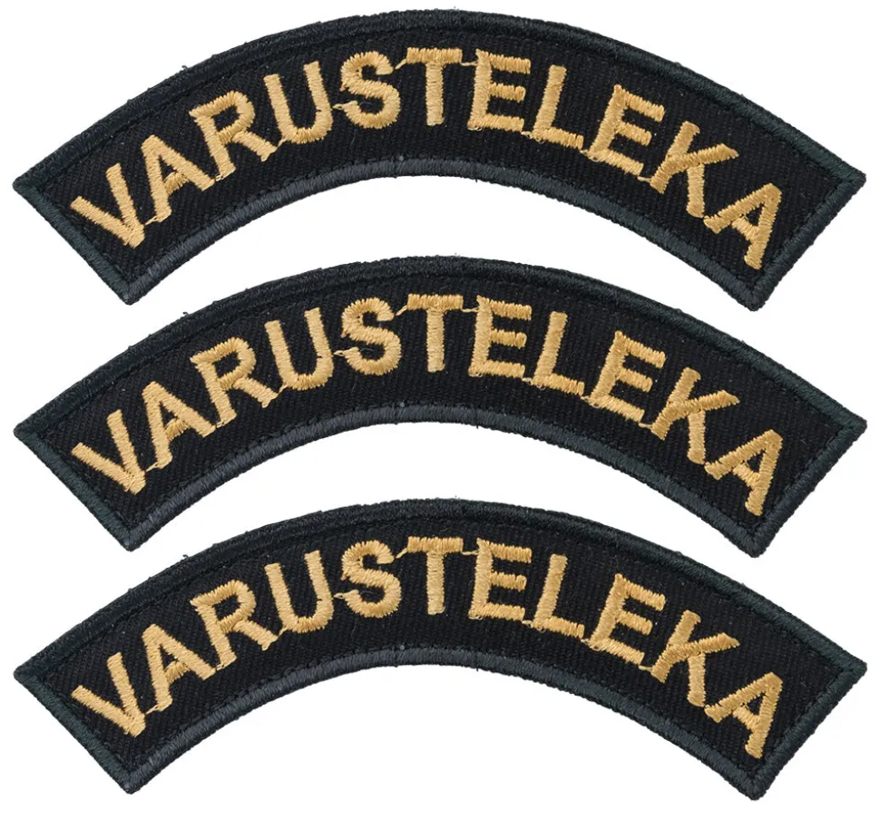 Varusteleka Kaarimerkki omalla tekstillä, 3-Pack