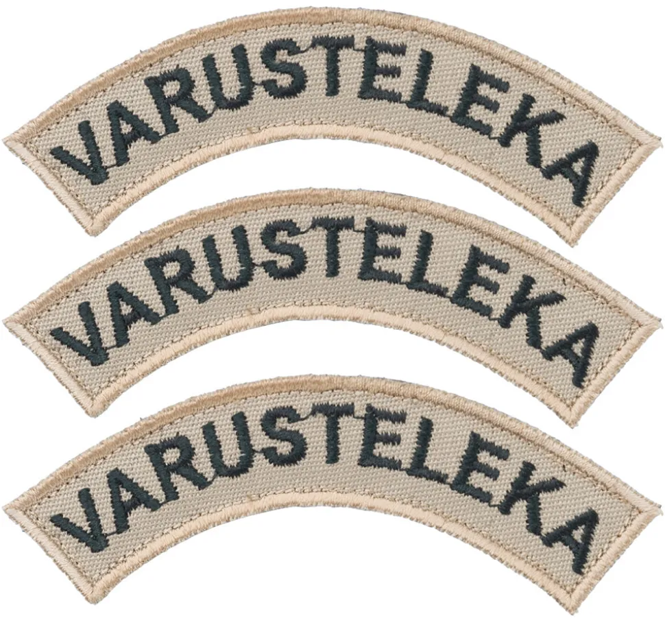 Varusteleka Kaarimerkki omalla tekstillä, 3-Pack