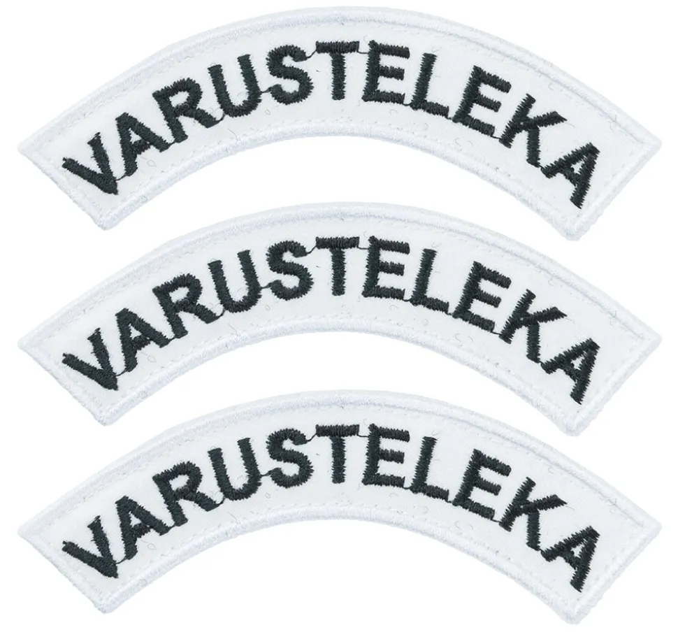 Varusteleka Kaarimerkki omalla tekstillä, 3-Pack