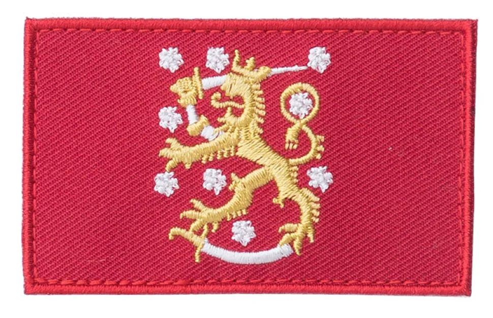 Varusteleka Leijonalippu hihalippu, 77 x 47 mm