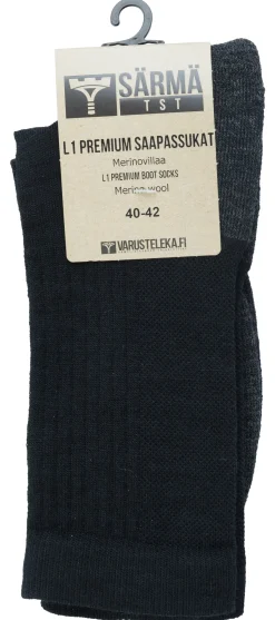 Varusteleka L1 Premium saapassukat, merinovillaa