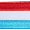 Varusteleka Luxemburgin hihalippu, 77 x 47 mm