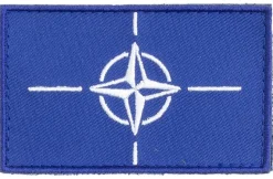 Varusteleka NATO hihalippu, 77 x 47 mm