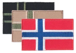 Varusteleka Norjan hihalippu, 77 x 47 mm