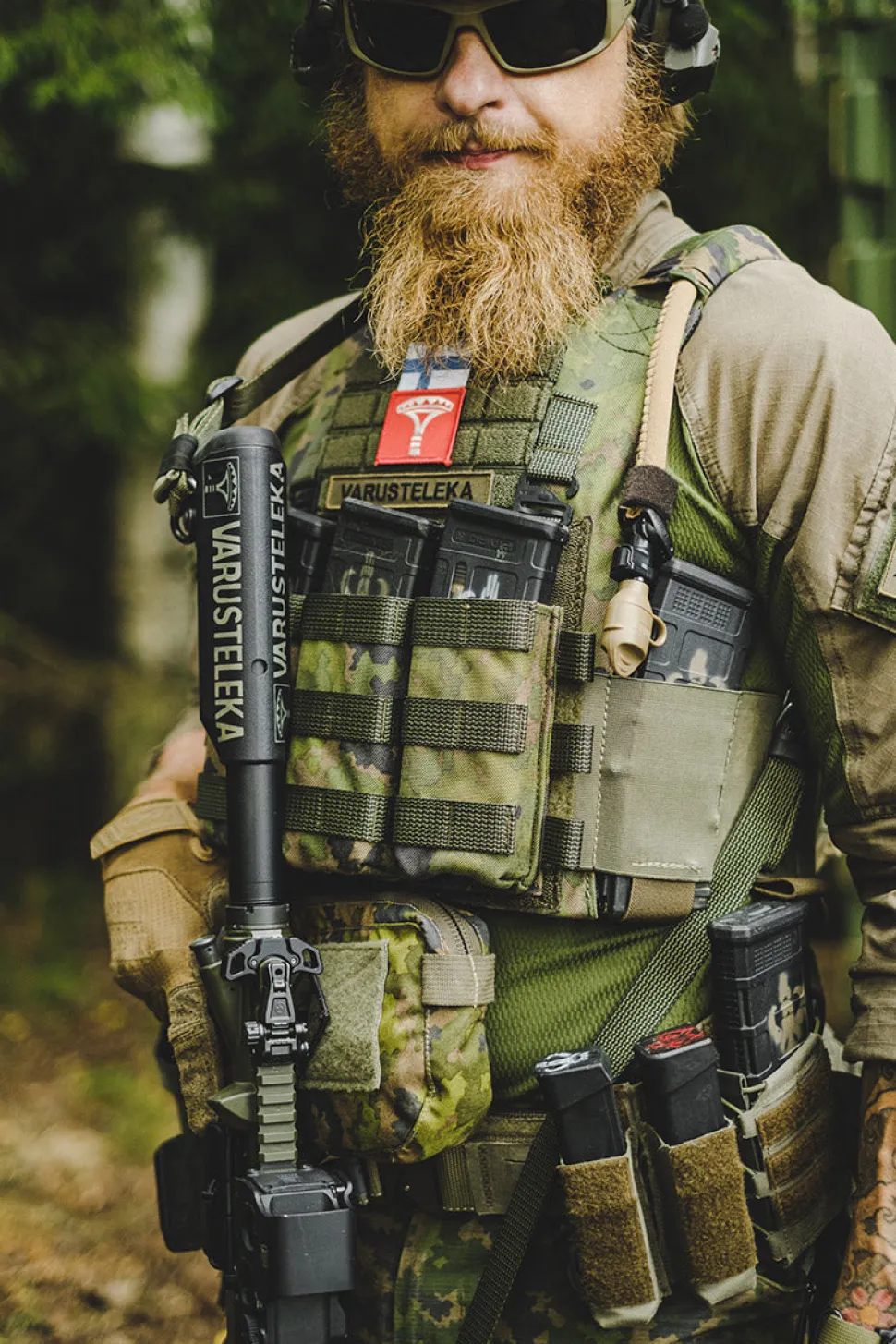 Varusteleka PC18 Plate Carrier, elastinen lipastasku-cummerbund