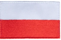 Varusteleka Puolan hihalippu, 77 x 47 mm