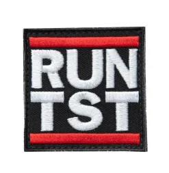 Varusteleka RUN TST moraalimerkki