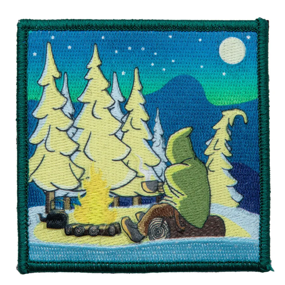 Varusteleka talvileiri moraalimerkki
