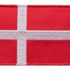 Varusteleka Tanskan hihalippu, 77 x 47 mm