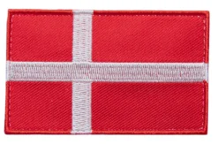Varusteleka Tanskan hihalippu, 77 x 47 mm