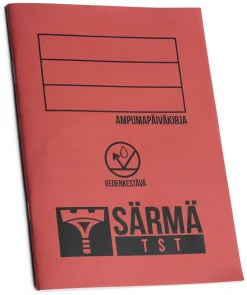 Varusteleka vedenpitävä ampumapäiväkirja